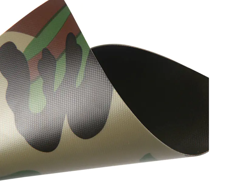 0,52 mm 650GSM 1000D23X23 Kamuflasje Lufttett PVC oppblåsbart båtstoff